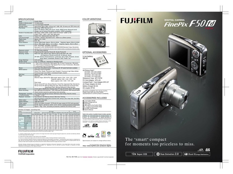 FujiFilm FinePix F50fd User manual