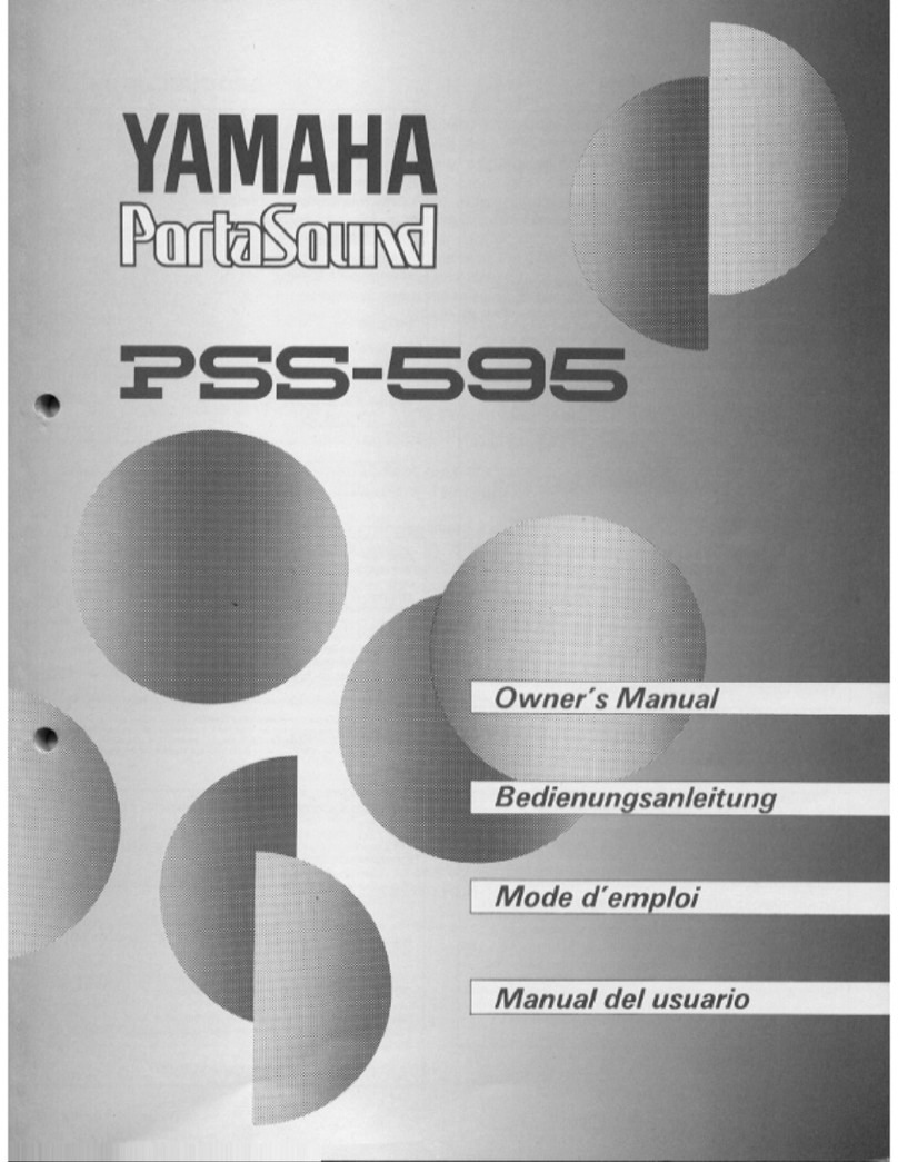 Yamaha PortaSound PSS-595 User manual