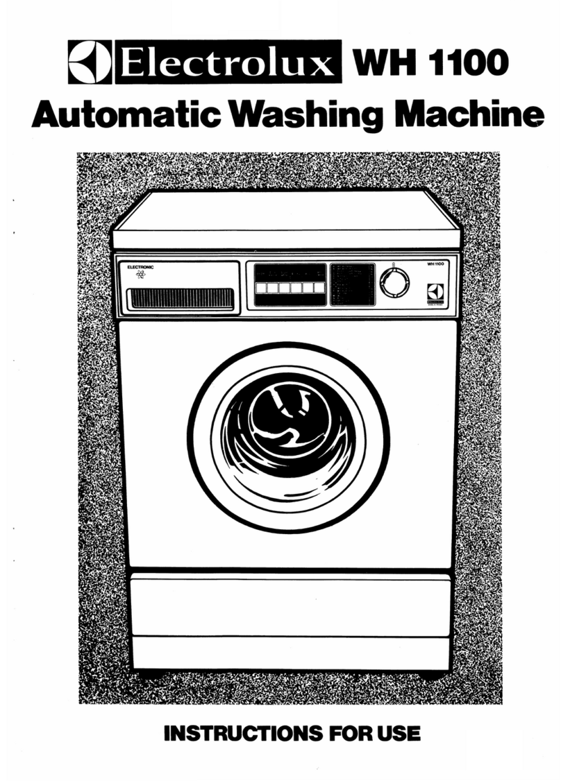 Electrolux WH 1100 User manual Electrolux WH 1100 User manual