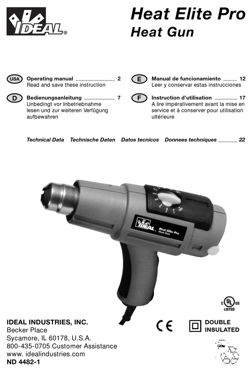 IDEAL Heat Elite Pro operating manual