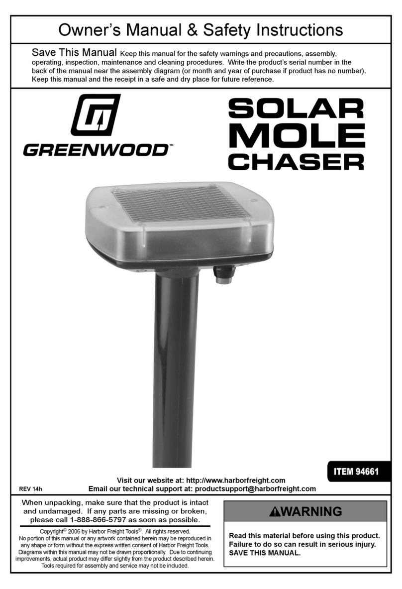 Greenwood 94661 Owner's manual & safety instructions