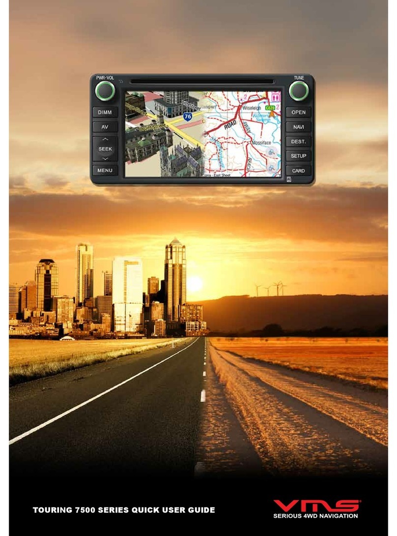 VMS TOURING 7500 SERIES Instruction manual VMS TOURING 7500 SERIES Instruction manual