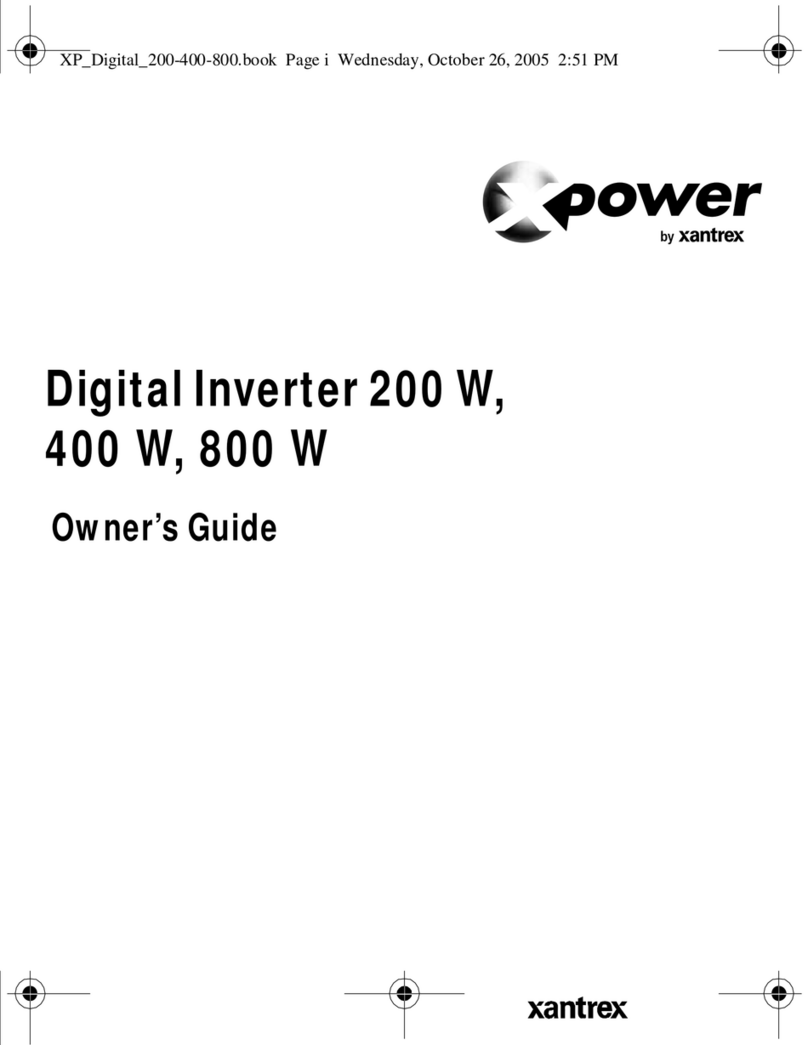 Xantrex xpower 200W User manual Xantrex xpower 200W User manual