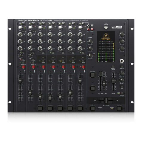 Behringer PRO MIXER DX2000USB user manual