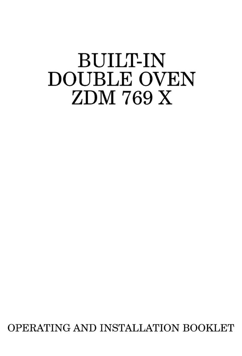 Zanussi ZDM 769 X Operating and installation booklet Zanussi ZDM 769 X Operating and installation booklet