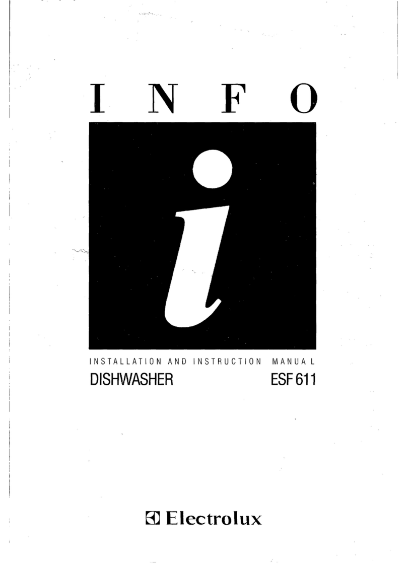 Electrolux ESF611 Installation and instruction manual