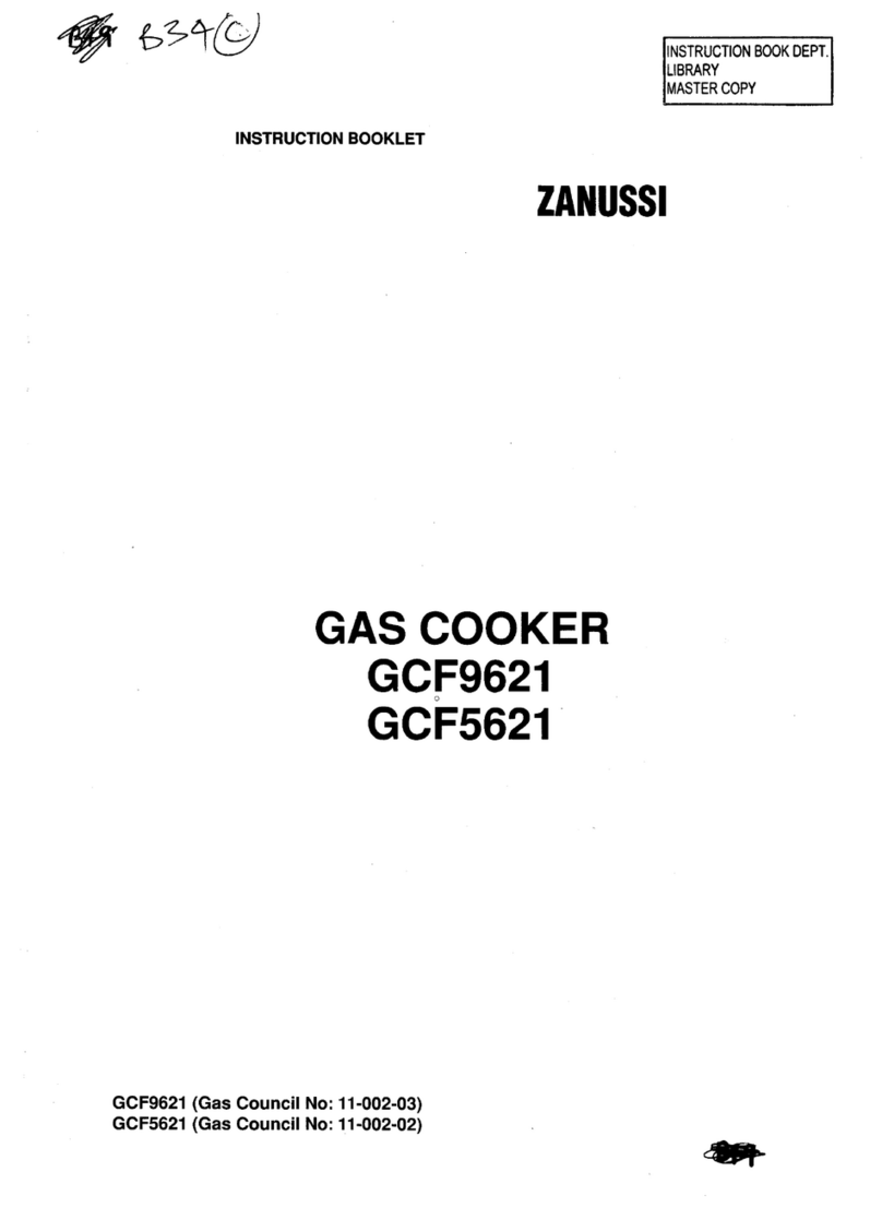 Zanussi GCF9621 Instruction booklet