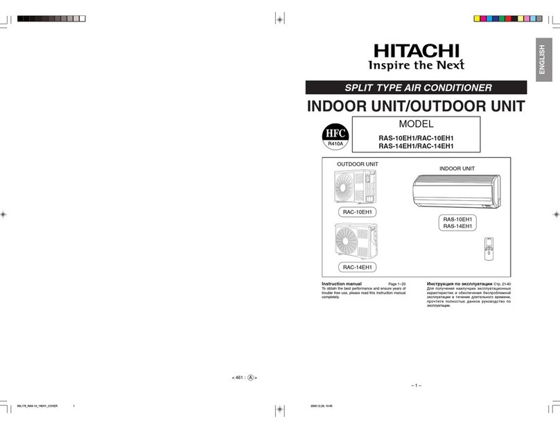 Hitachi RAS-10EH1 User manual