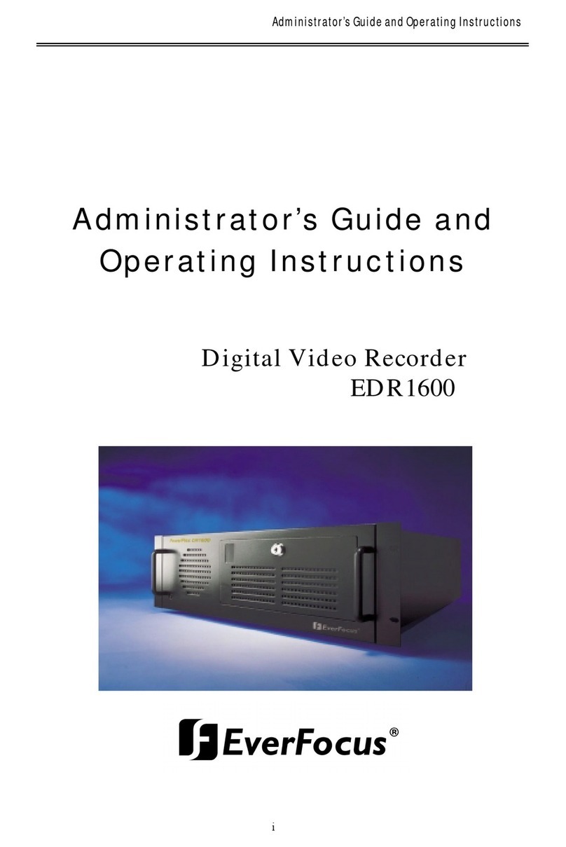 EverFocus PowerPlex EDR1600 Service manual