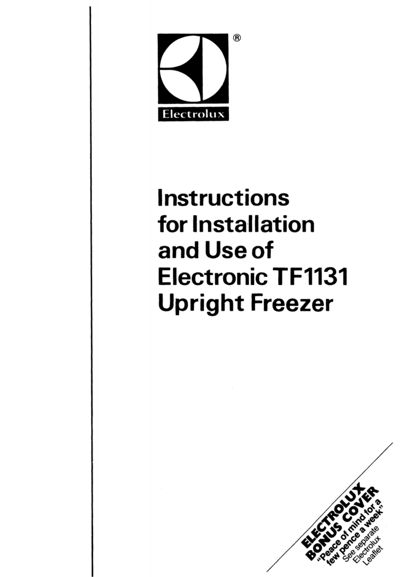 Electrolux TF1131 Instructions for installation and use