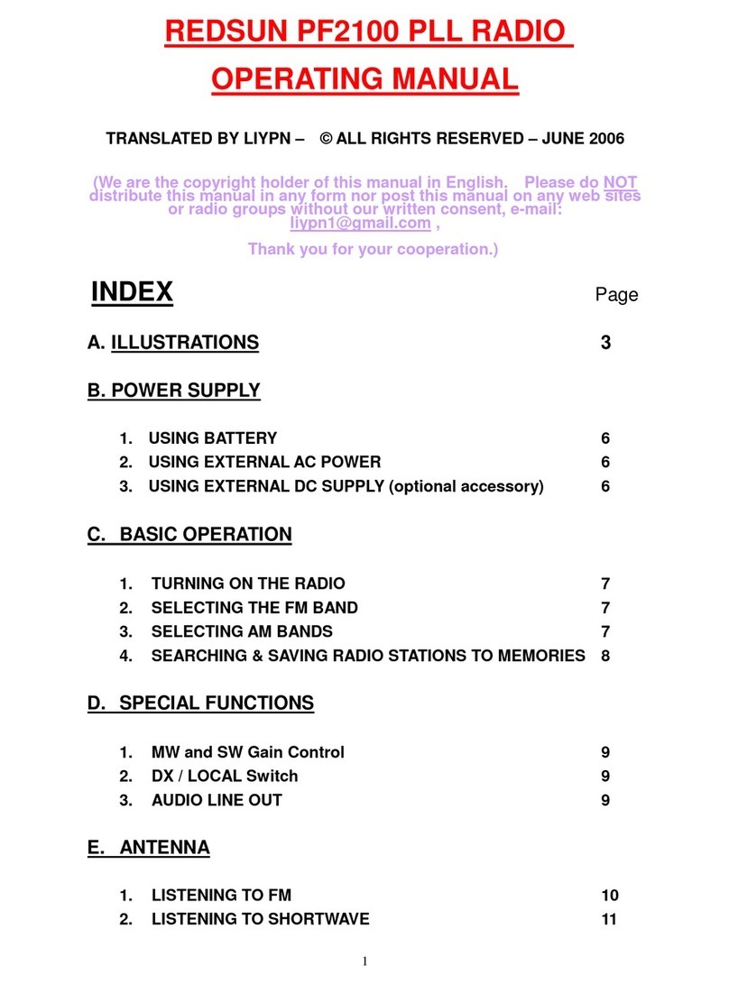 Redsun PF2100 operating manual
