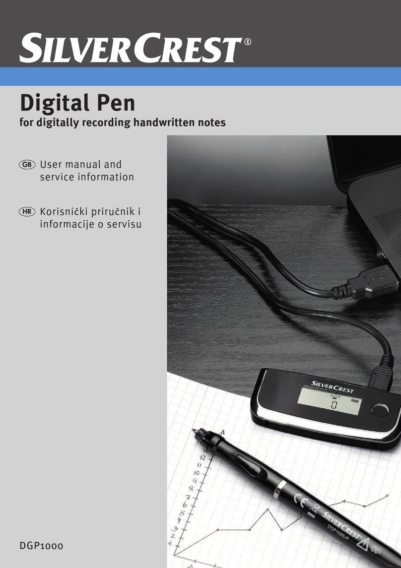Silvercrest Digital Pen User manual and service information