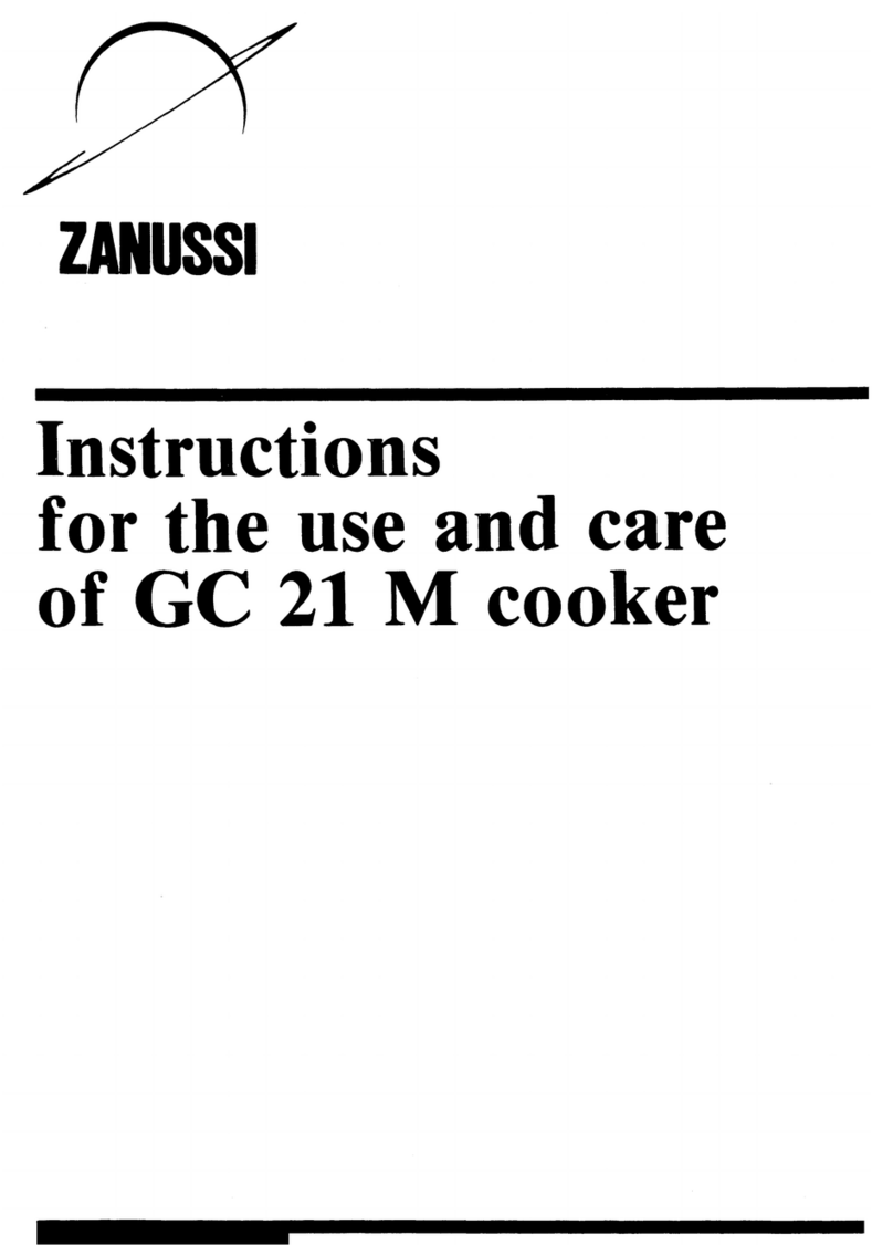 Zanussi GC 20M Assembly instructions Zanussi GC 20M Assembly instructions