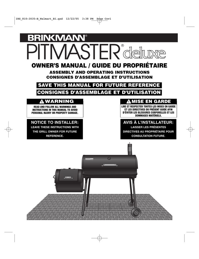 Brinkmann Pitmaster deluxe User manual