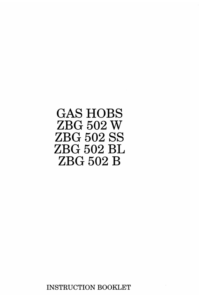 Zanussi ZBG 502 B User manual Zanussi ZBG 502 B User manual