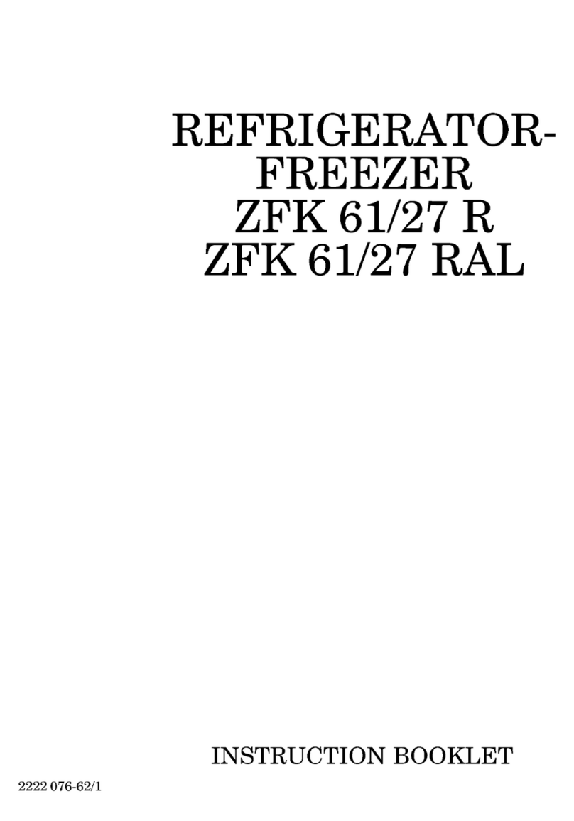 Zanussi ZFK 61/27 R Instruction booklet