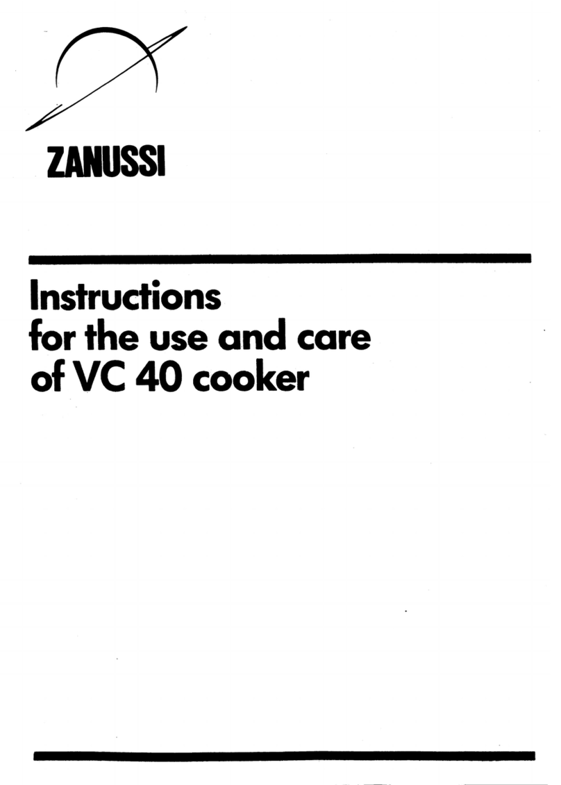 Zanussi VC 40 User manual Zanussi VC 40 User manual
