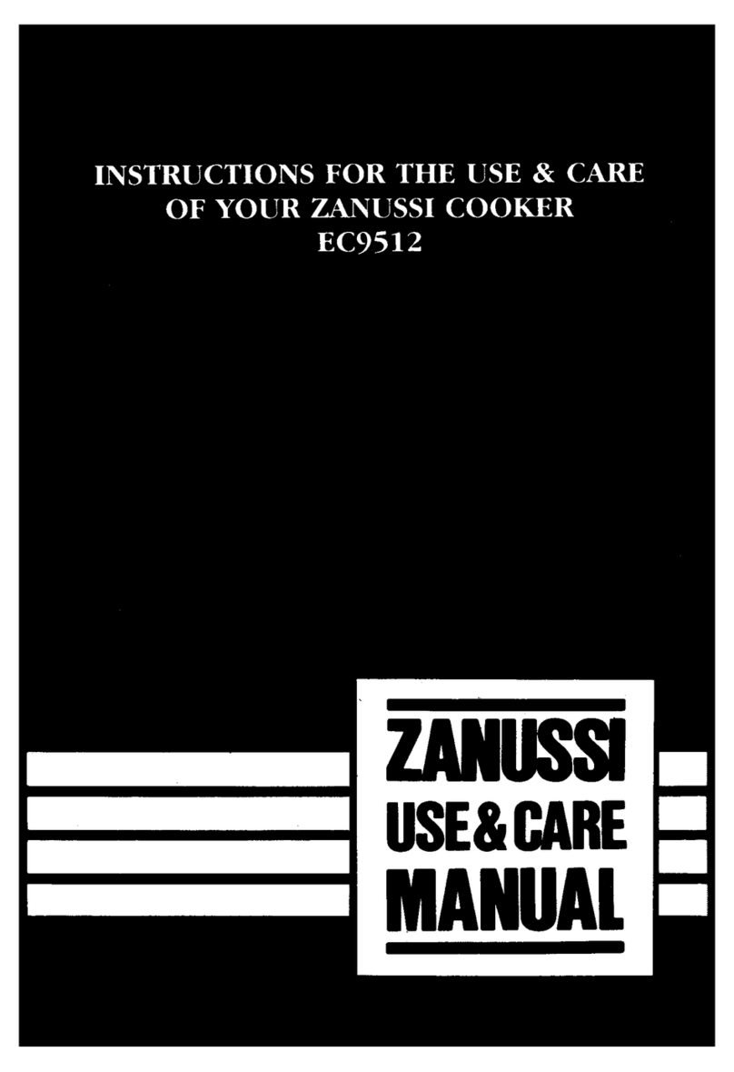 Zanussi EC9512 Installation guide