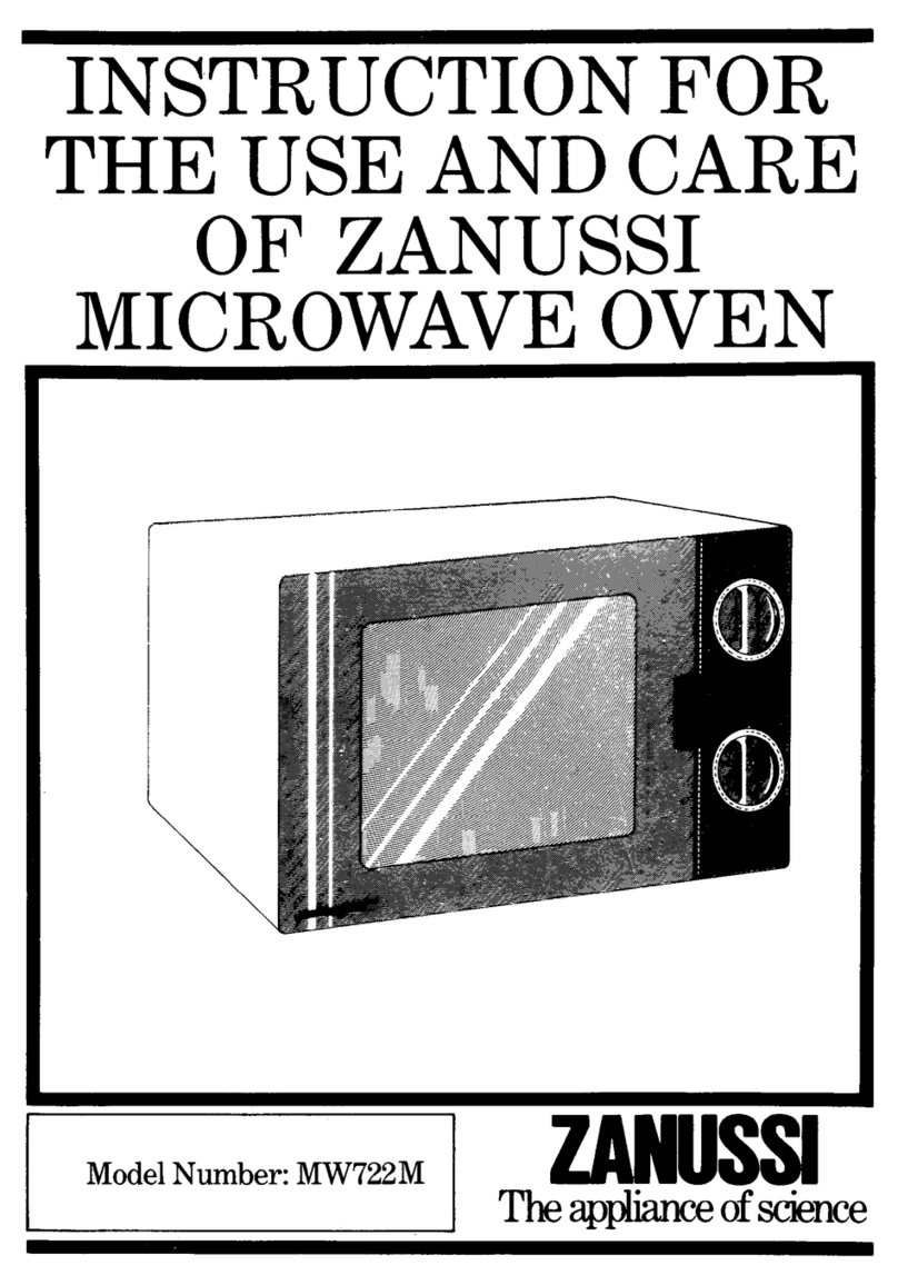 Zanussi MW722M Assembly instructions