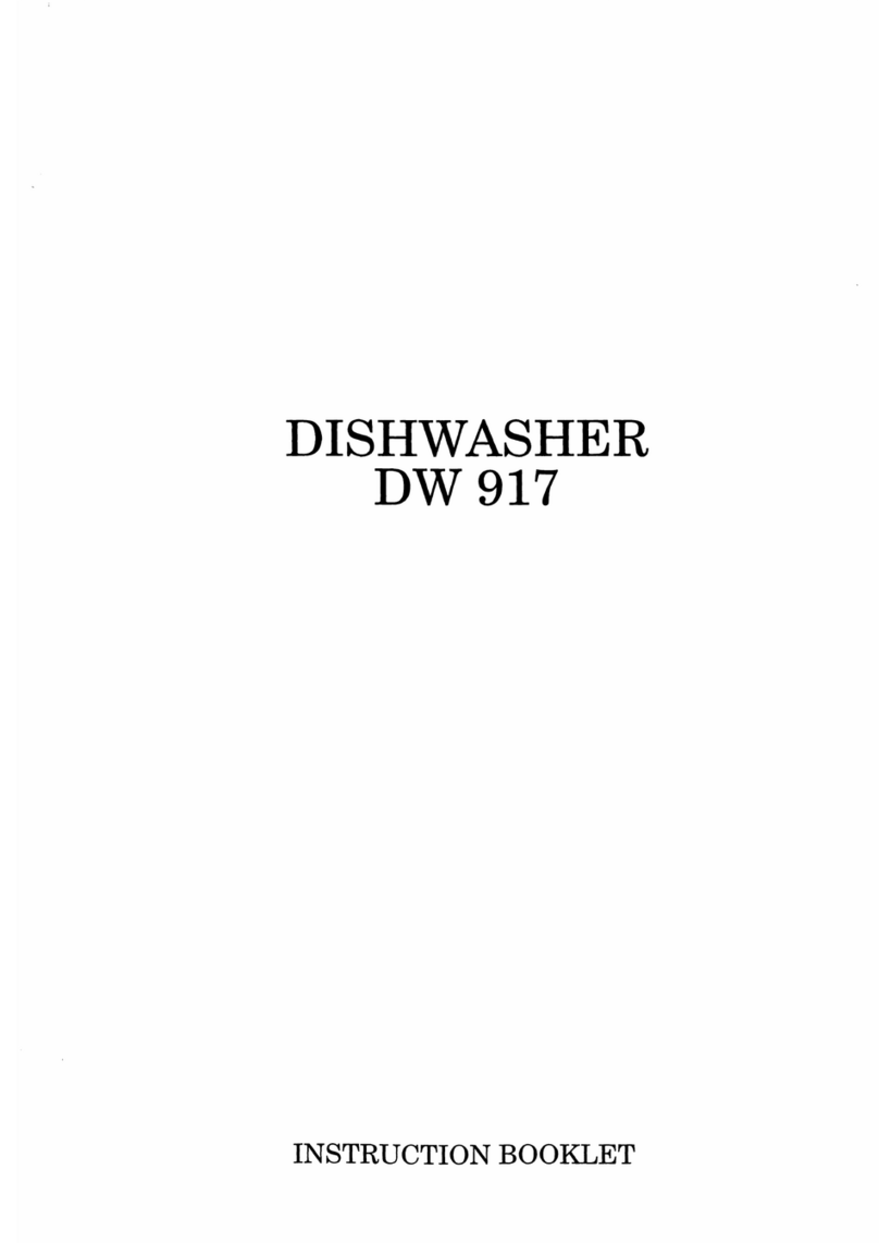 Zanussi DW 917 User manual Zanussi DW 917 User manual