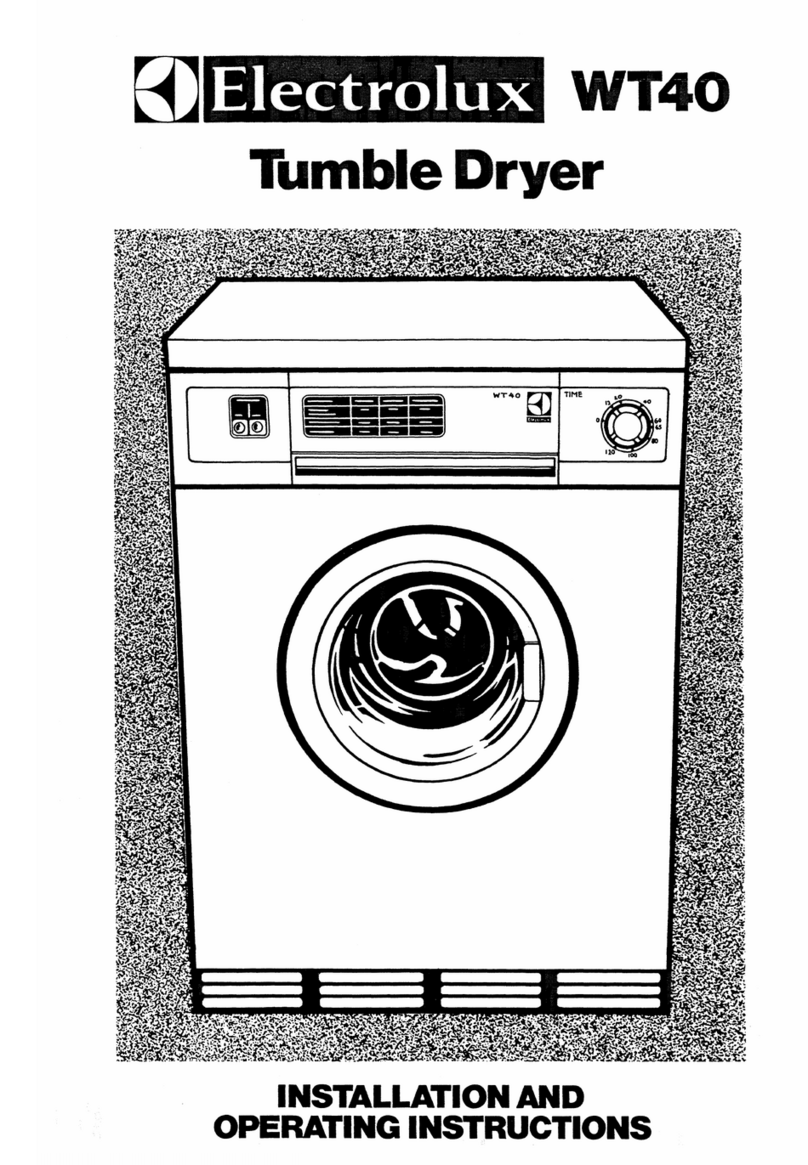 Electrolux WT40 Installation and operating instructions