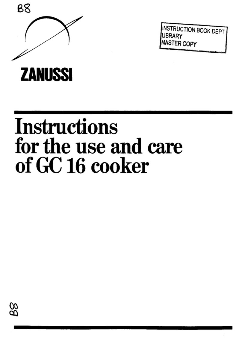 Zanussi GC 16 Assembly instructions