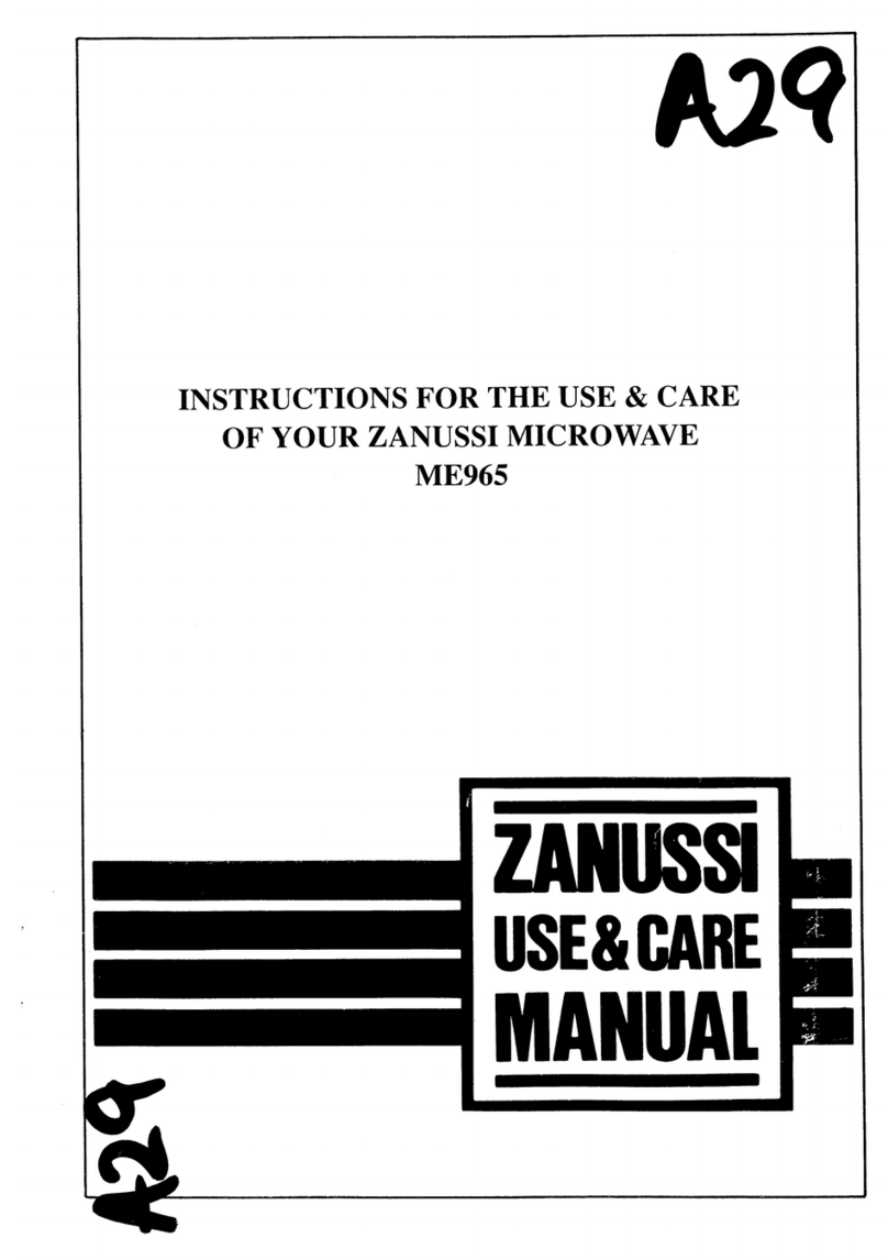 Zanussi ME965 Assembly instructions Zanussi ME965 Assembly instructions
