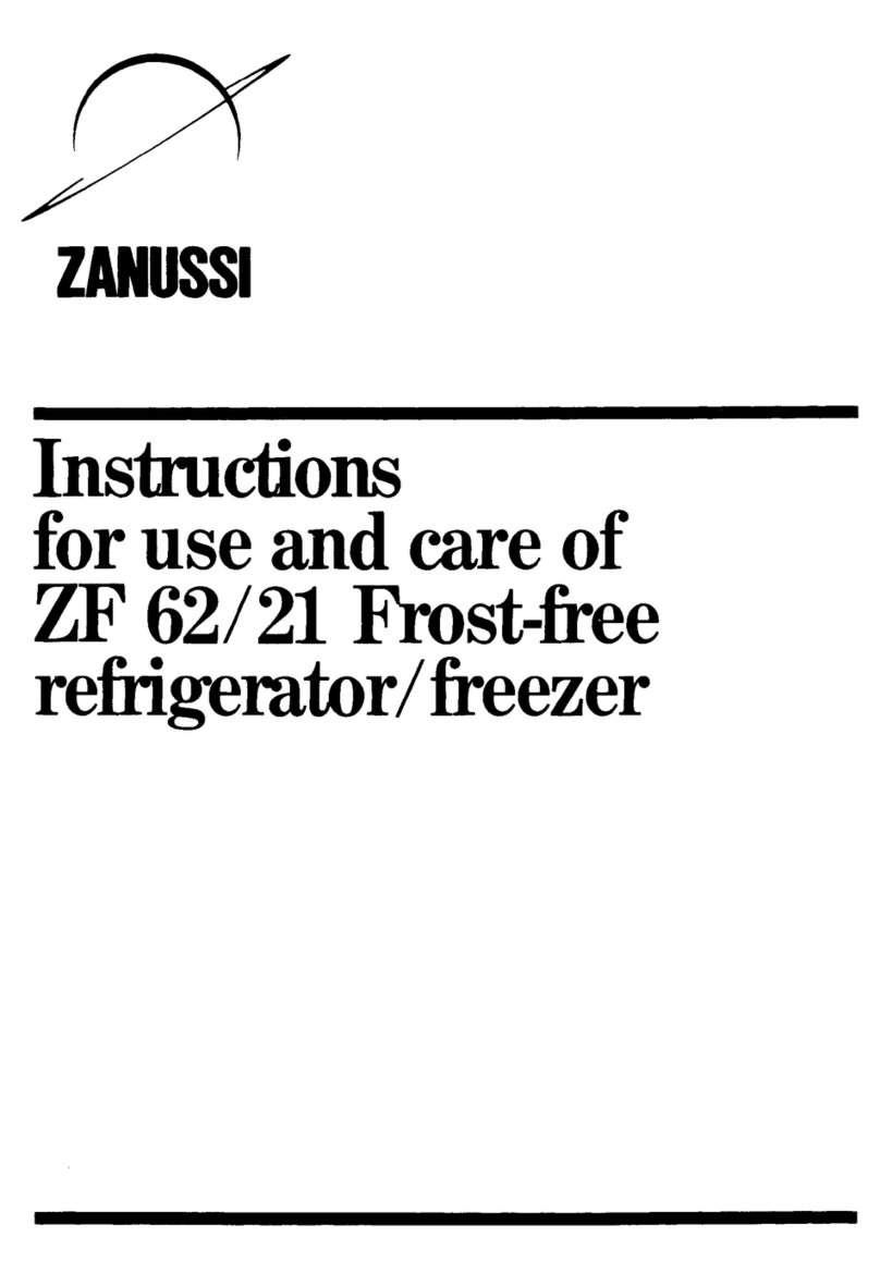 Zanussi ZF 62 Installation guide