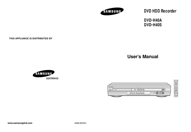 Samsung DVD-H40A user manual