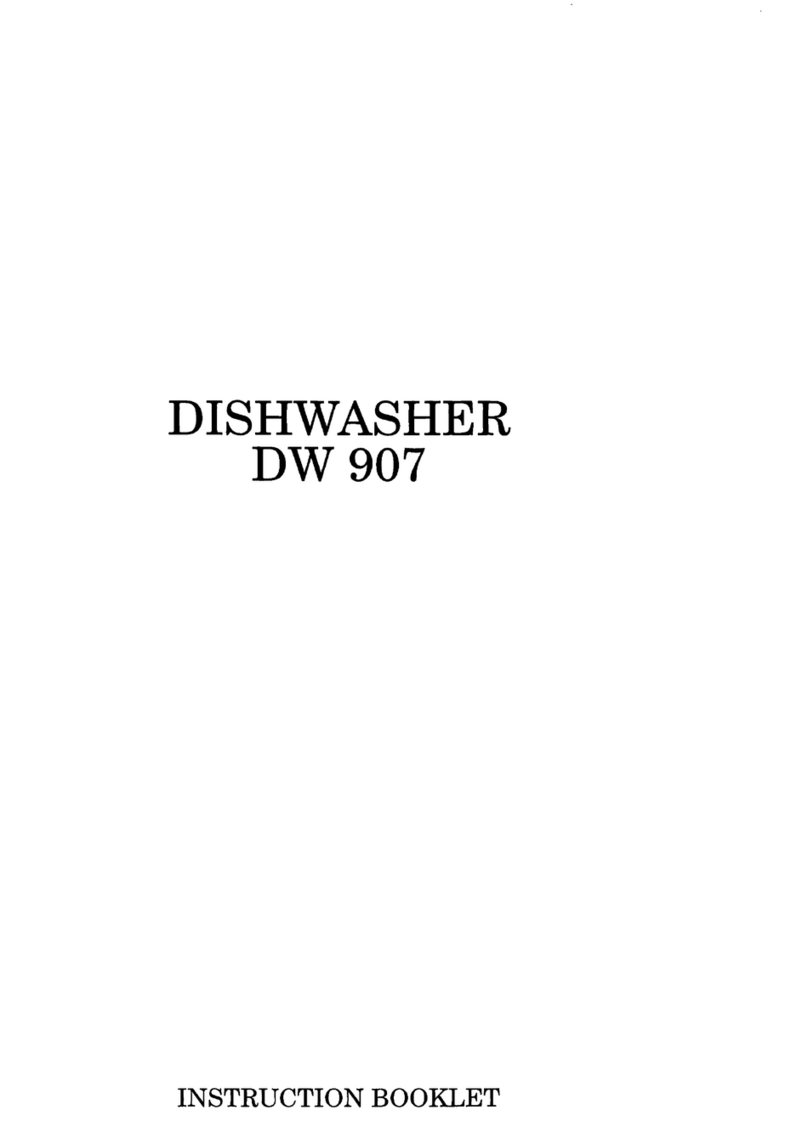 Zanussi DW 907 User manual Zanussi DW 907 User manual