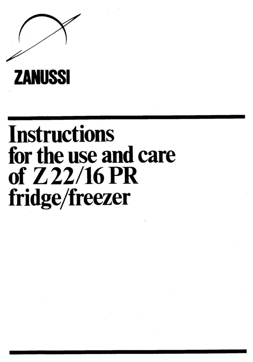 Zanussi Z 22/16 PR Use & care guide - installation manual