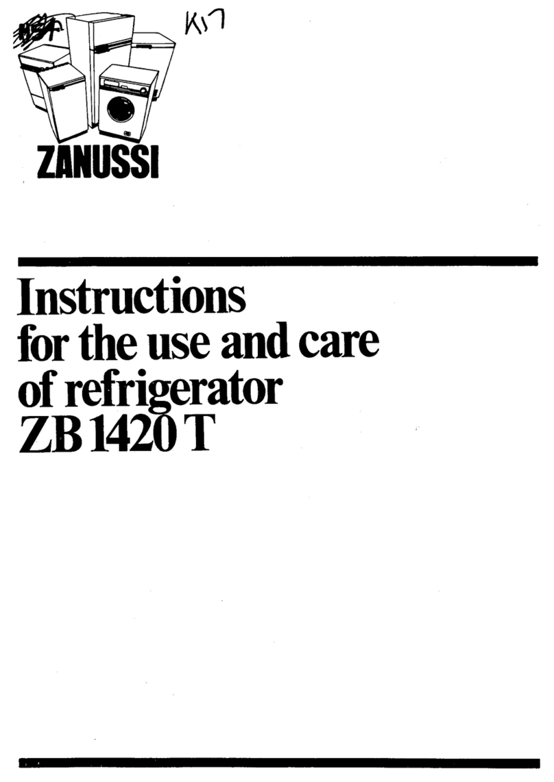 Zanussi ZB 1420 T Use and care & installation guide