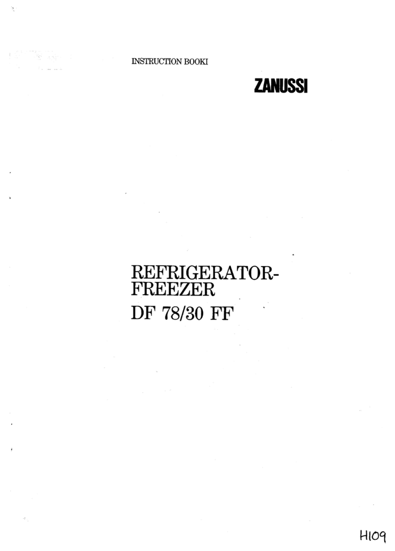 Zanussi DF 78/30 FF Instruction book Zanussi DF 78/30 FF Instruction book