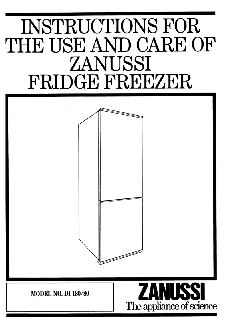 Zanussi DI 180/80 Use and care instructions
