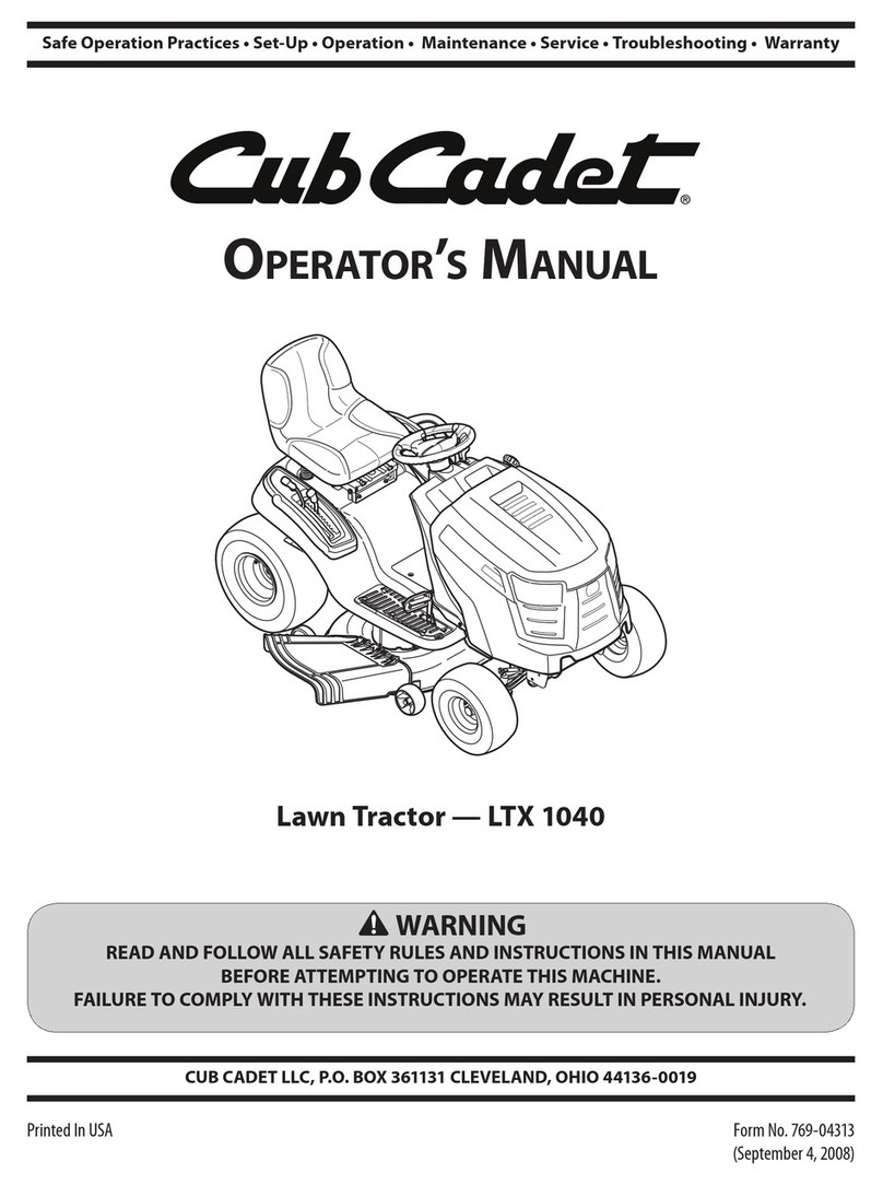 Cub Cadet LTX 1040 User manual Cub Cadet LTX 1040 User manual