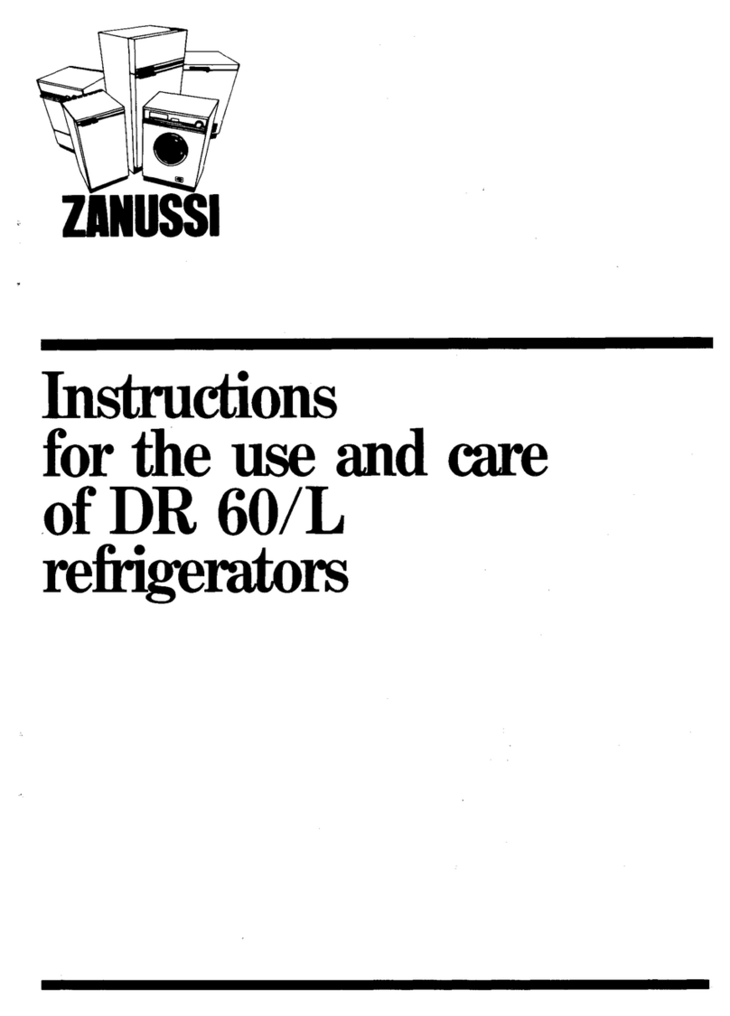 Zanussi DR 60/L Use and care and installation instructions