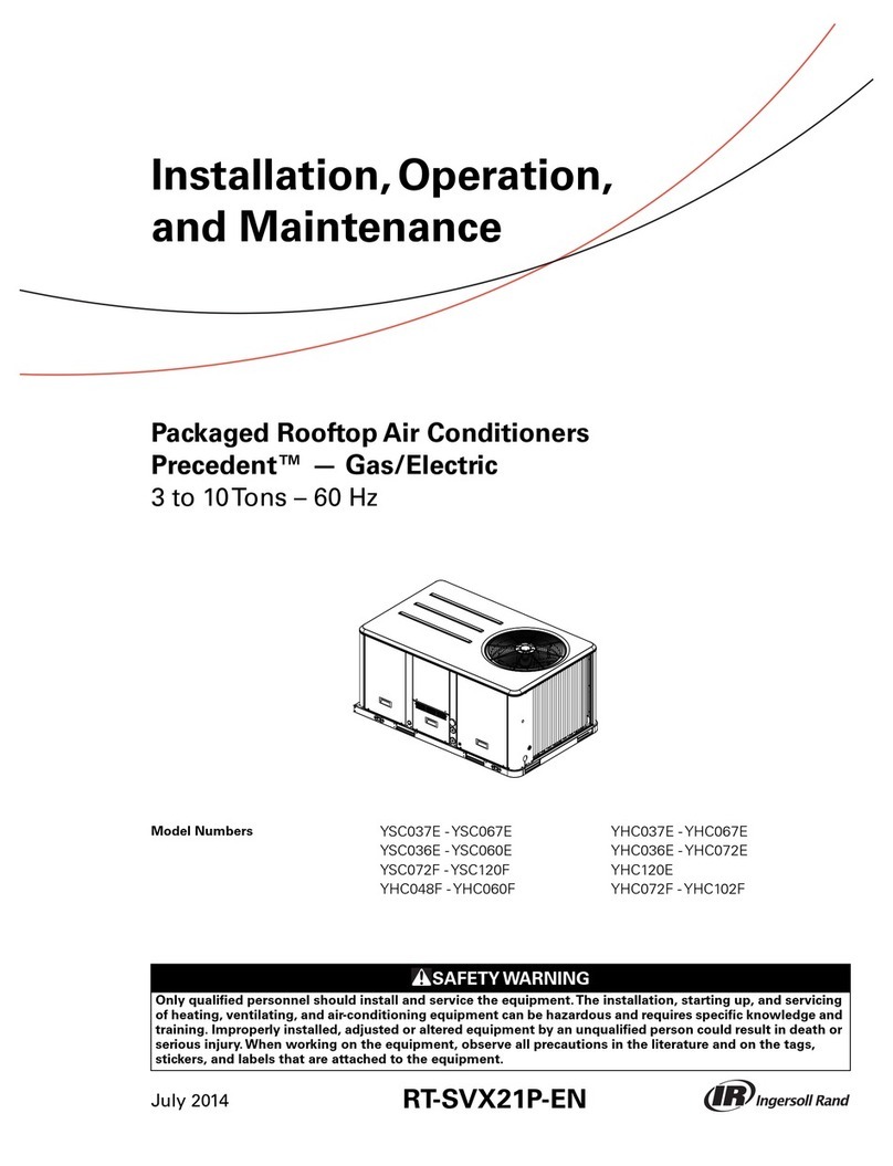 Trane YSC037E User manual