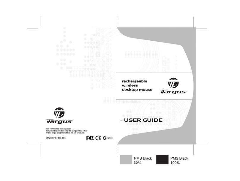 Targus Rechargeable Wireless Notebook Mouse User manual Targus Rechargeable Wireless Notebook Mouse User manual