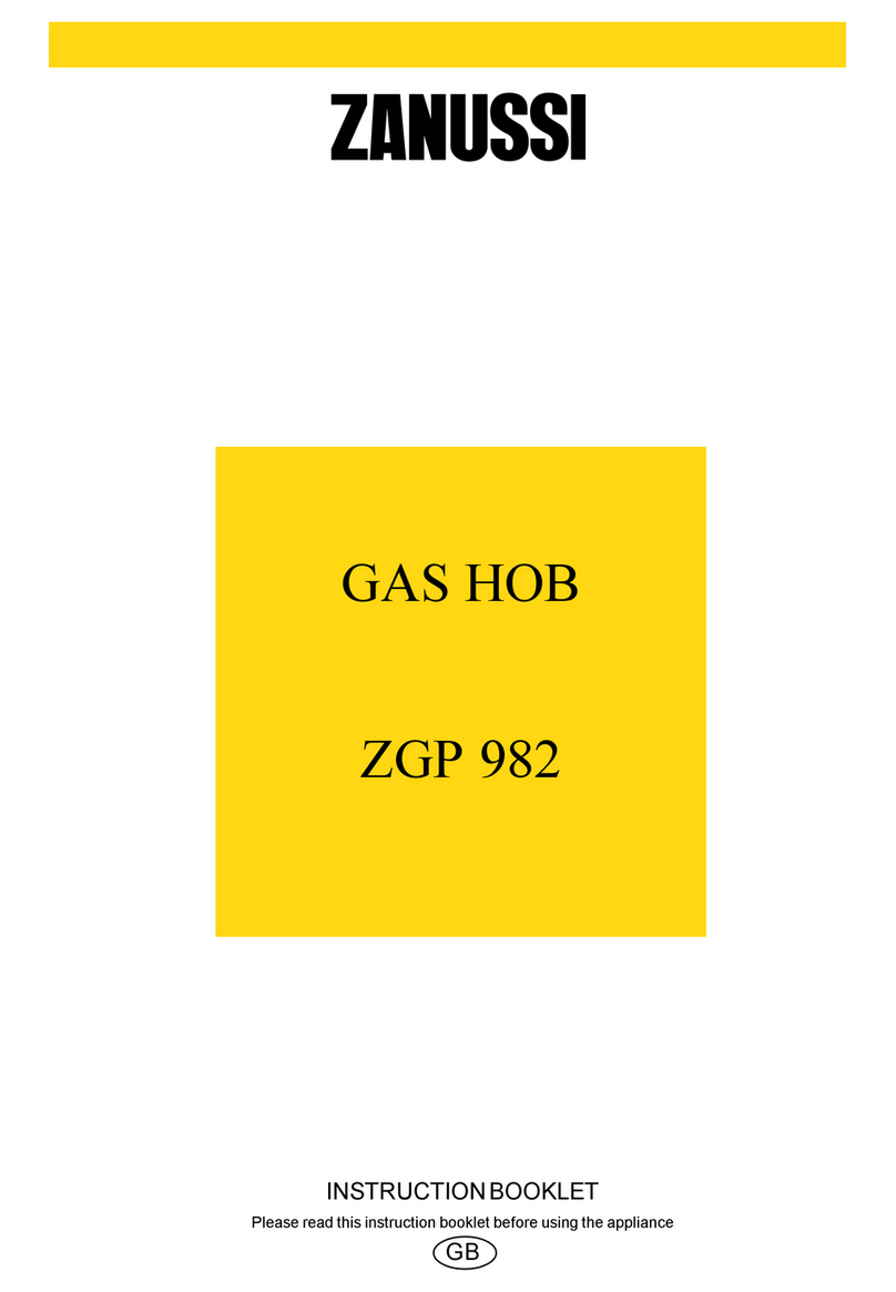 Zanussi ZGP 982 User manual Zanussi ZGP 982 User manual