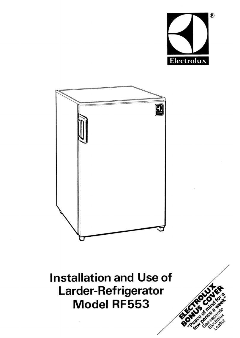 Electrolux RF553 Operating manual