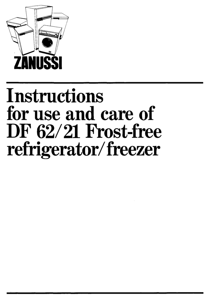 Zanussi DF62/21 Installation guide