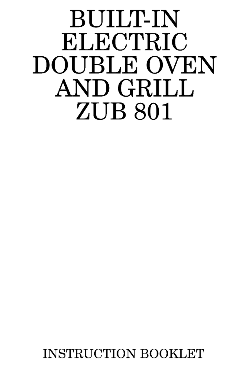 Zanussi ZUB 801 User manual