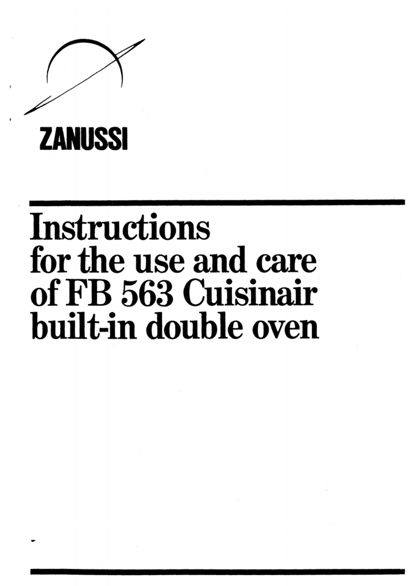 Zanussi FB 563 Use and care instruction