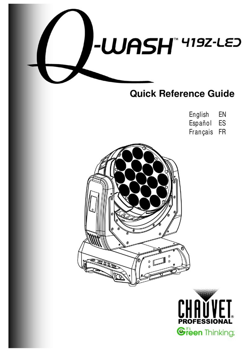 Chauvet Q-Wash 419Z-LED User manual