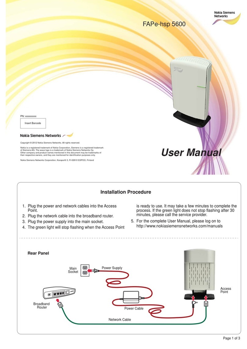 Nokia Siemens Networks FAPe-hsp 5600 user manual Nokia Siemens Networks FAPe-hsp 5600 user manual