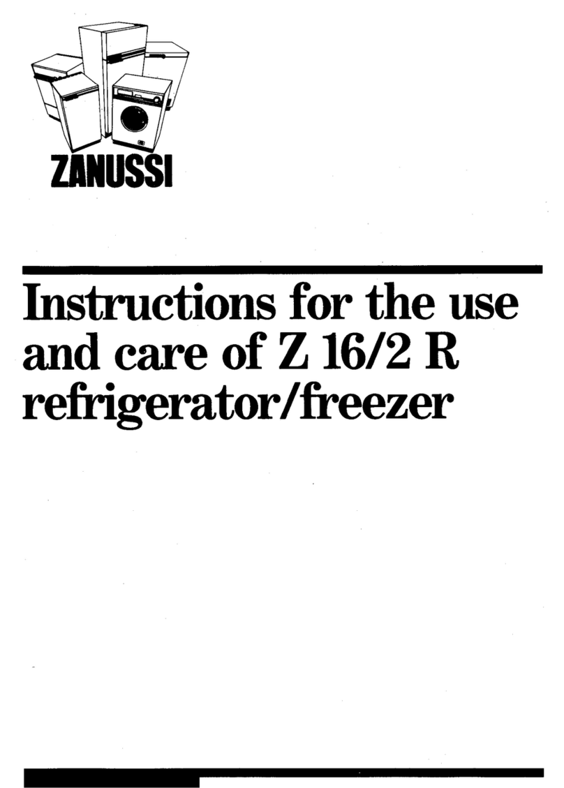 Zanussi Z 16/2 R Instructions for use and care