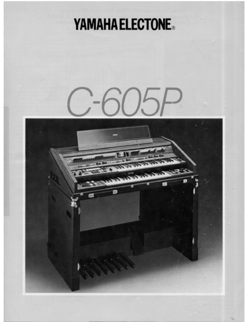 Yamaha Electone C-605P User manual