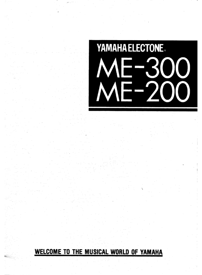 Yamaha Electone ME-300 User manual