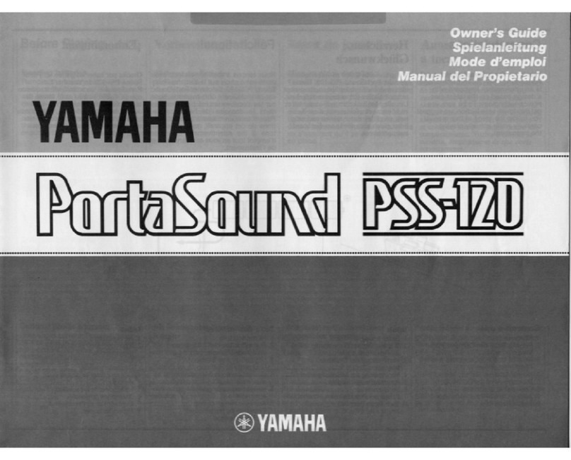Yamaha PortaSound PSS-120 owner's guide