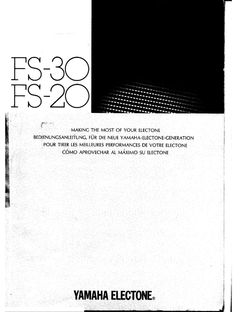 Yamaha Electone FS-30 manual